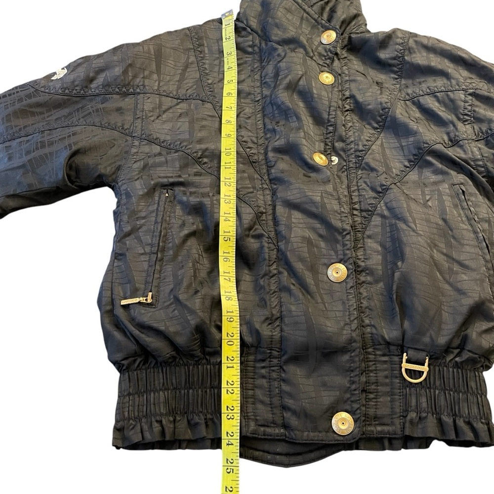 Vintage Descente Black Gold Accents Ski Jacket (S) - Picture 12 of 16